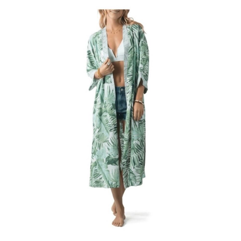 Rip Curl Palm Reader Kimono Beach Cover-Up EUC - Picture 2 of 11
